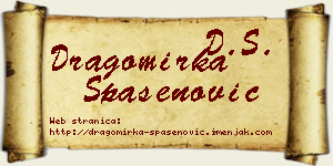 Dragomirka Spasenović vizit kartica